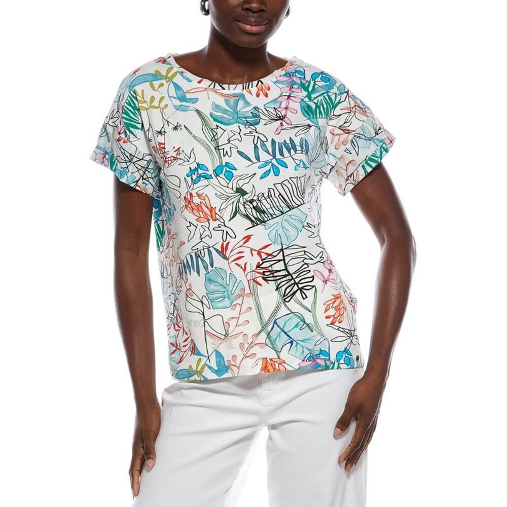 Marc Cain Womens  Printed Top, Blue